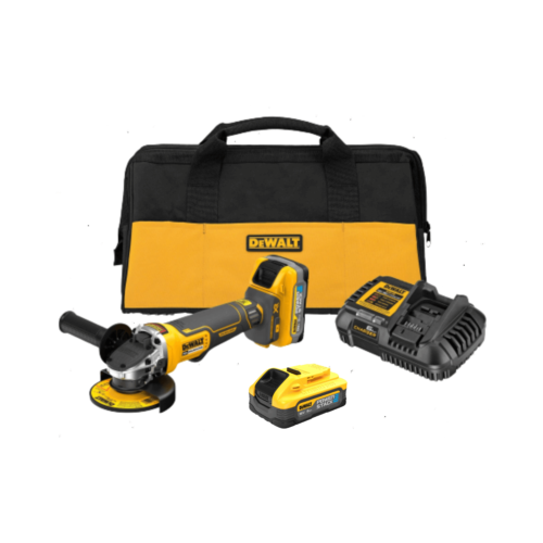 Amoladora 20V Brushless 2 baterías PowerStack 5Ah DeWALT DCG413H2