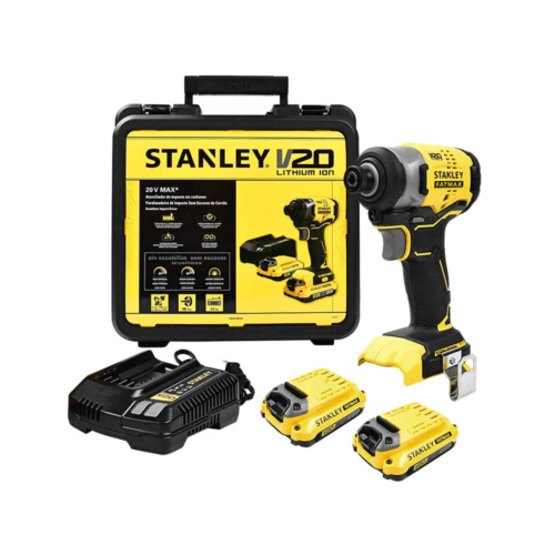 Atornillador de impacto a batería 20V Brushless STANLEY Fatmax SBI810D2K