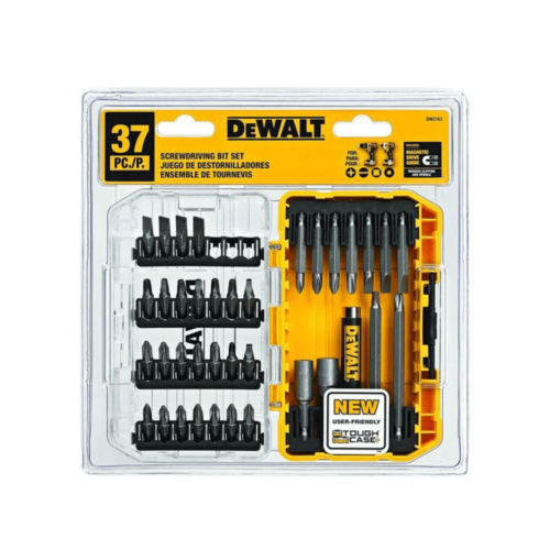 Juego de puntas para atornillar de 37 piezas con guía magnética DeWALT DW2163