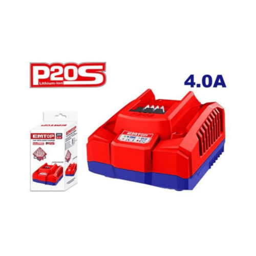 Cargador de baterías EMTOP 20V 4.0Ah EFCR20411