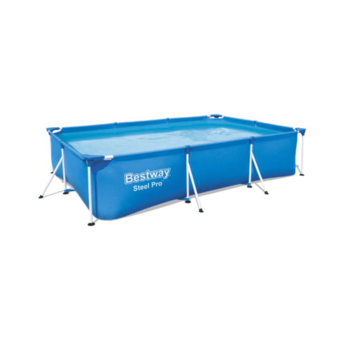 Piscina rectangular con estructura metálica + filtro 3.300 litros Bestway 56411