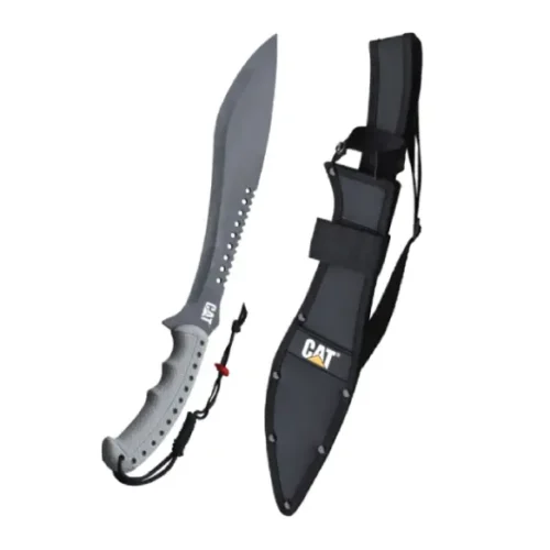 Machete acero inoxidable 19″ con funda y correa CAT 240395