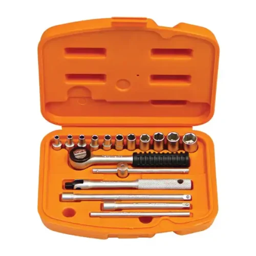 Juego llave tubo hexagonal 1/4″ 17 piezas 4-13mm Tramontina PRO 44805/217