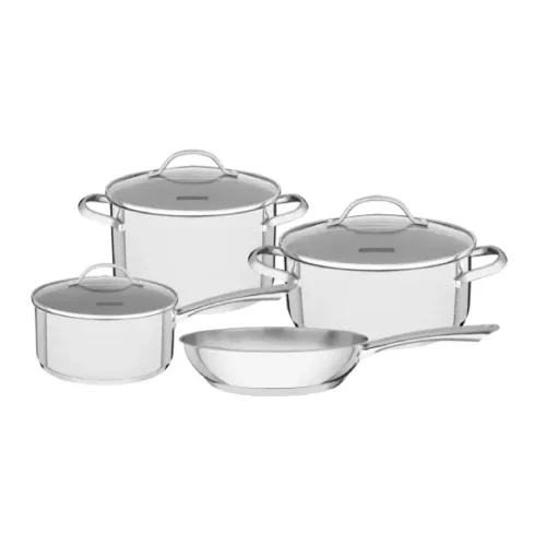 Juego ollas acero inoxidable 4 piezas Tramontina Una 65280/310