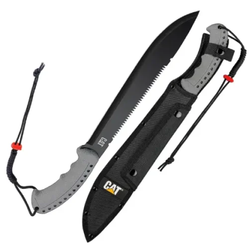 Machete acero inoxidable 21″ con funda y correa CAT 980409ECT