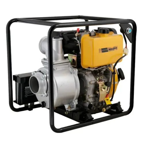 Motobomba diésel 4″ 9HP arranque eléctrico Wasko CGZ100-30EW