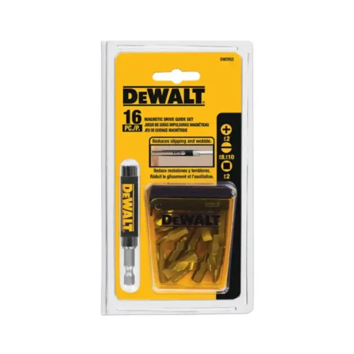 Juego de guía magnética + puntas Phillips (16 uni) DeWALT DW2053