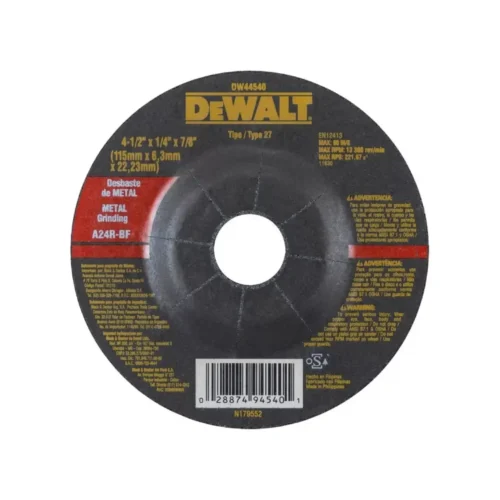 Disco desbaste de metal 180mmx6,3mm DeWALT DW44608