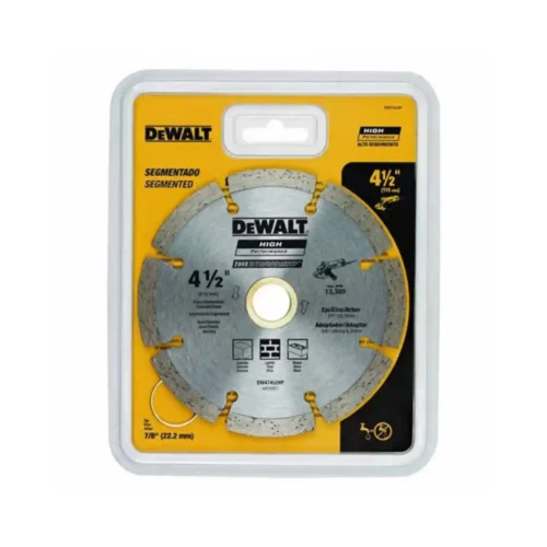 Disco diamantado segmentado 4-1/2″ (115mm) DeWALT DW47452HP