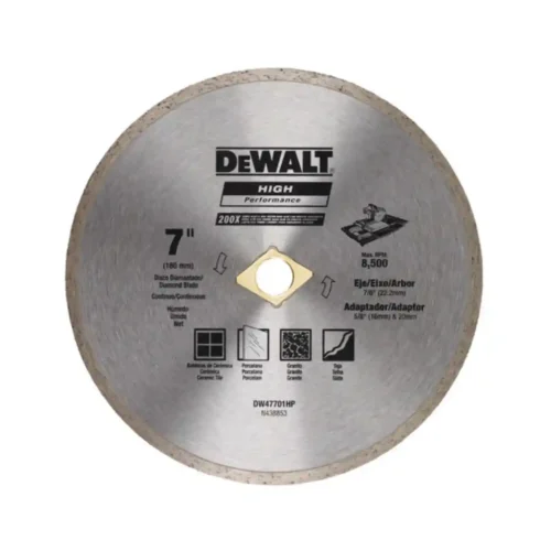 Disco diamantado continuo 7″ (180mm) DeWALT DW47701HP