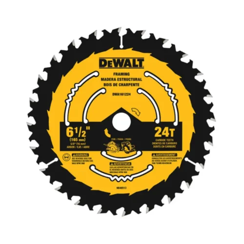 Disco sierra circular p/ madera 6-1/2″ 24di DeWALT DWA161224