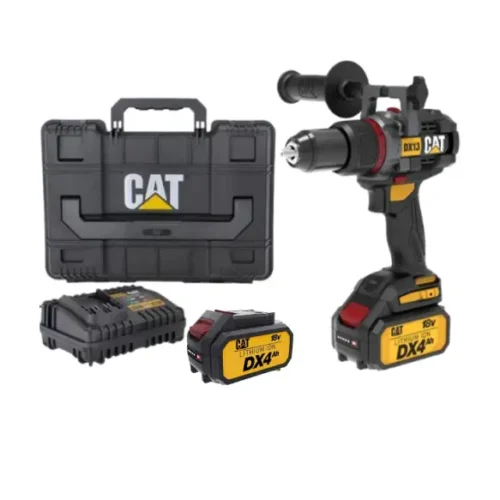 Taladro atornillador percutor a batería Brushless 18V 13mm 80Nm CAT DX13.1
