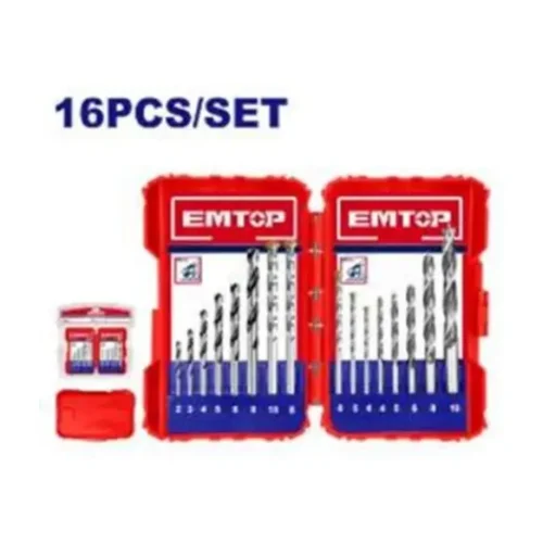 Juego de mechas para taladro 16 piezas EMTOP ECDB01601