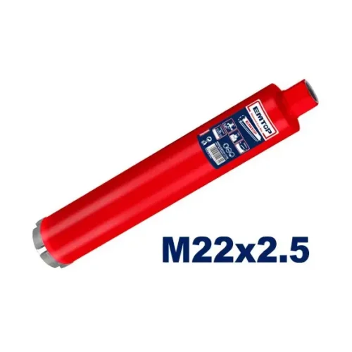 Broca diamantada M22x2.5mm para perforador de concreto EMTOP EDHC145102