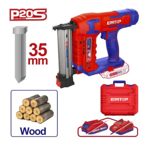 Pistola clavadora 20V 15-35mm (sin batería) EMTOP ELBNLI3505