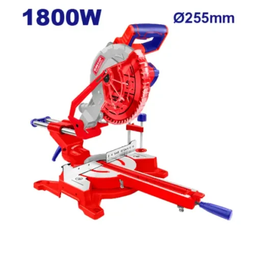 Sierra ingletadora telescópica 1800W 10″ – 255mm EMTOP EMSW2180017