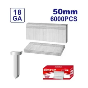Clavo 50mm calibre 18 x6000 unidades EMTOP ENAL18506