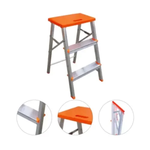 Escalera banqueta de aluminio 3 peldaños 0,64cm Botafogo ESC0071