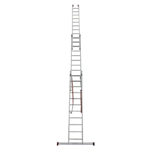 Escalera triple extensible aluminio 7,82 metros 11×3 – 33 peldaños Botafogo ESC0711