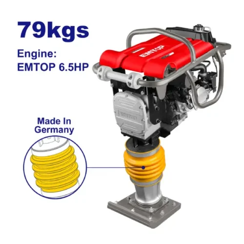 Compactador de suelo sapito a combustión 79Kg 6.5HP EMTOP ETRR657902