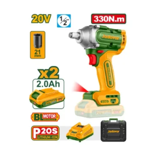 Llave de impacto Brushless 20V 1/2″ 330Nm (x2 baterías 2Ah) JADEVER JDCD1B33