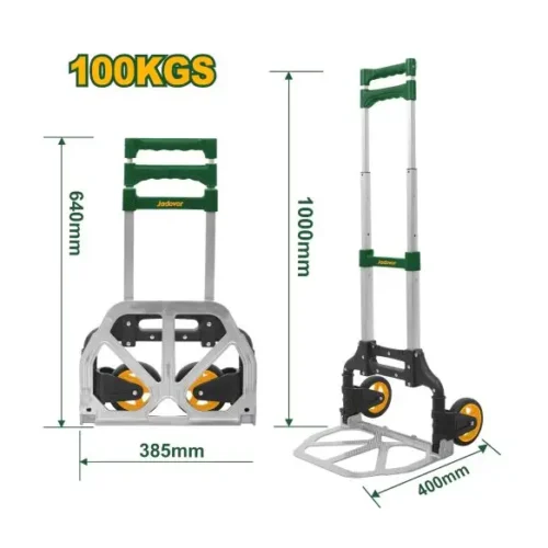 Carretilla plegable para cajas 100Kg (40x39x100cm) JADEVER JDWB8A10