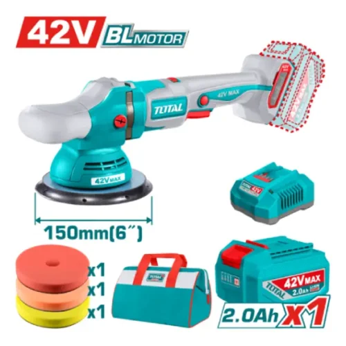 Pulidora Brushless 42V 150mm (x1 batería 2Ah) TOTAL TAPLI42151