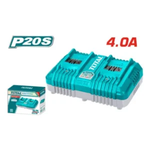 Cargador de baterías 2 puertos 4.0Ah 20V TOTAL TCLI2034