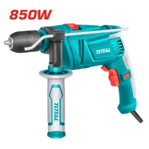 Taladro percutor 850W 13mm mandril plástico TOTAL TG109136-2