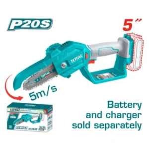 Motosierra inalámbrica 20V 5″ – 12cm (sin batería) TOTAL TGSLI2058