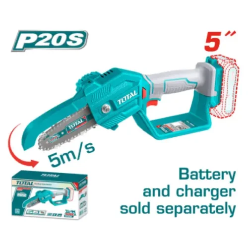 Motosierra inalámbrica 20V 5″ – 12cm (sin batería) TOTAL TGSLI2058