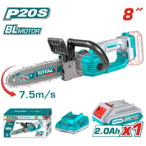 Motosierra inalámbrica Brushless 8″ 20V (x1 batería 2Ah) TOTAL TGSLI20851
