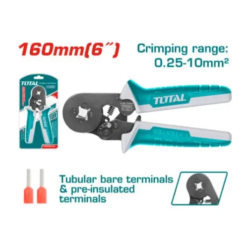 Pinza crimpadora con trinquete 0.25-10mm TOTAL THCPG2510