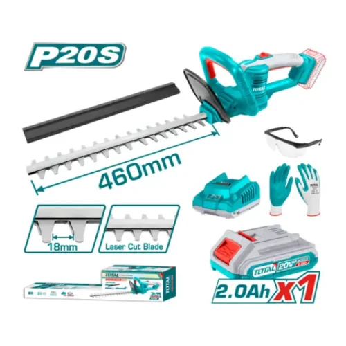 Cortasetos inalámbrico 20V 46cm (x1 batería 2Ah) TOTAL THTLI20461