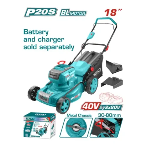 Corta césped inalámbrico Brushless 20V+20V 18″ (sin batería) TOTAL TLMLI20185