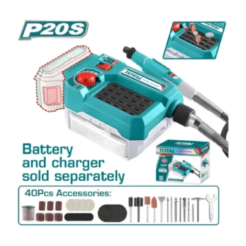 Mini torno rectificadora inalámbrica 20V (sin batería) TOTAL TMGLI2001