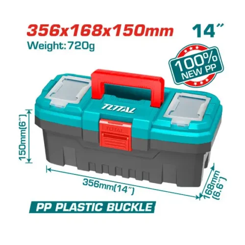 Caja de herramientas 14″ – 36x17x16cm TOTAL TPBX0141