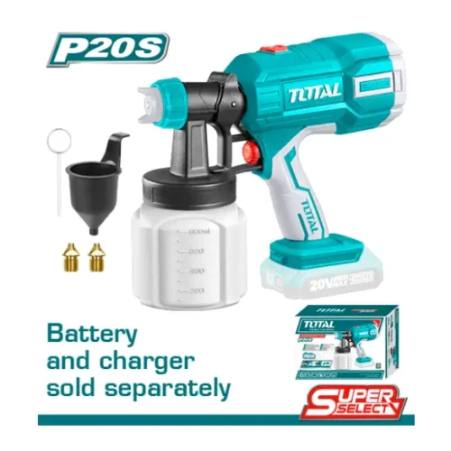 Pistola para pintar 800ml 20V (sin batería) TOTAL TSGLI2003