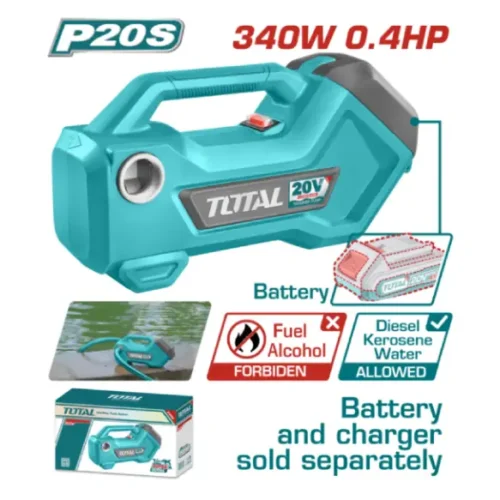 Bomba de transferencia de líquidos inalámbrica 20V (sin batería) TOTAL TTPLI2001