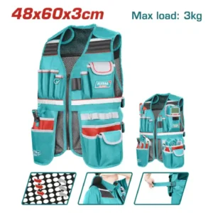 Chaleco porta herramientas 48x60x3cm TOTAL TTVT16025