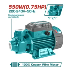 Bomba periférica 1×1″ 550W 0.75HP 45l/m TOTAL TWP15506