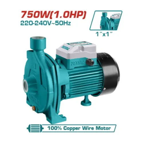 Bomba centrífuga 1×1″ 750W 1HP 120l/m TOTAL TWP27506